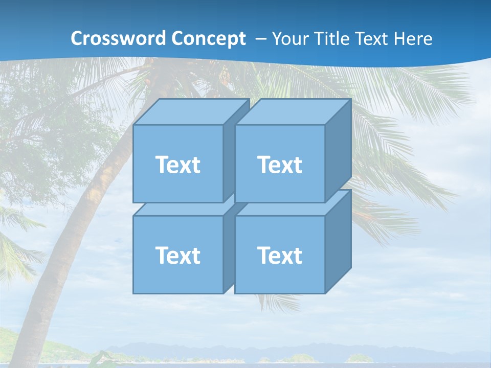 Tranquil Beach Sea PowerPoint Template