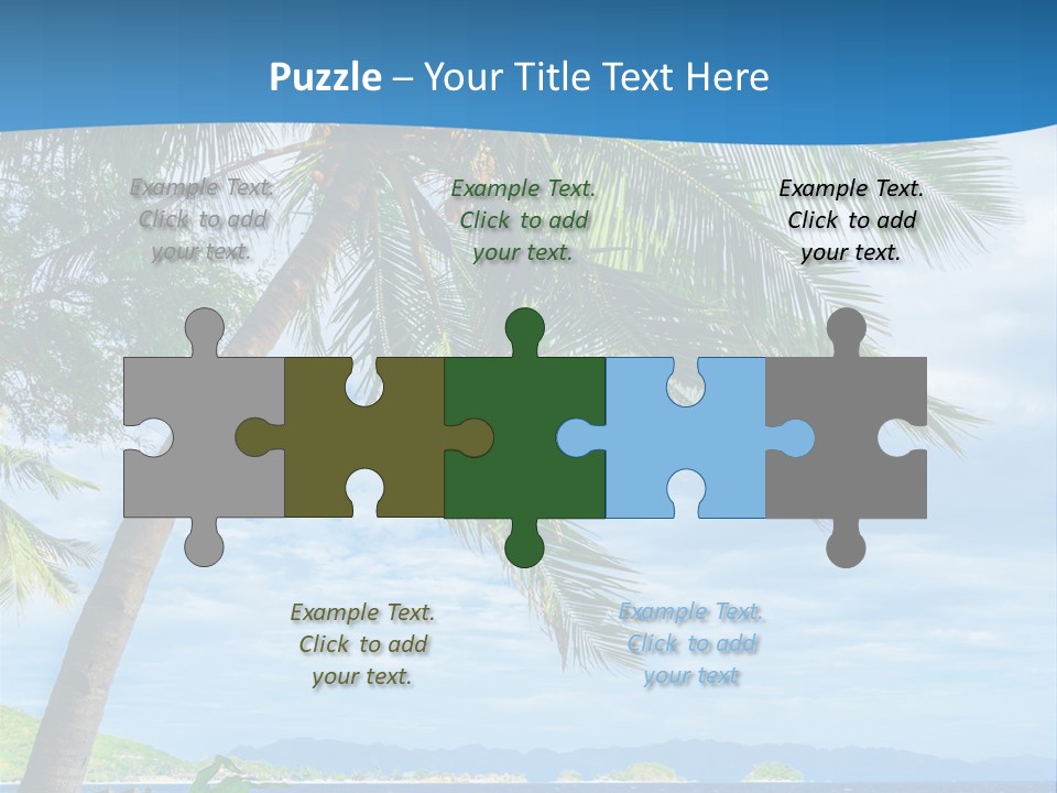 Tranquil Beach Sea PowerPoint Template