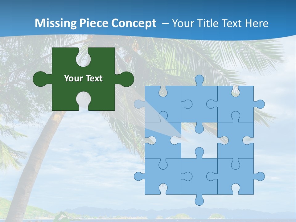 Tranquil Beach Sea PowerPoint Template