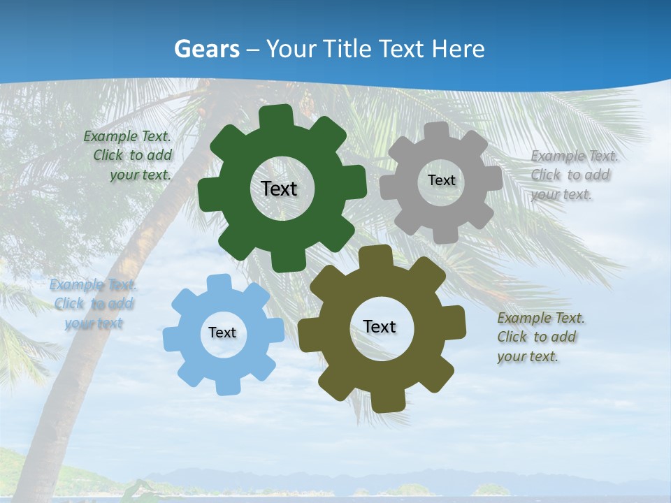 Tranquil Beach Sea PowerPoint Template