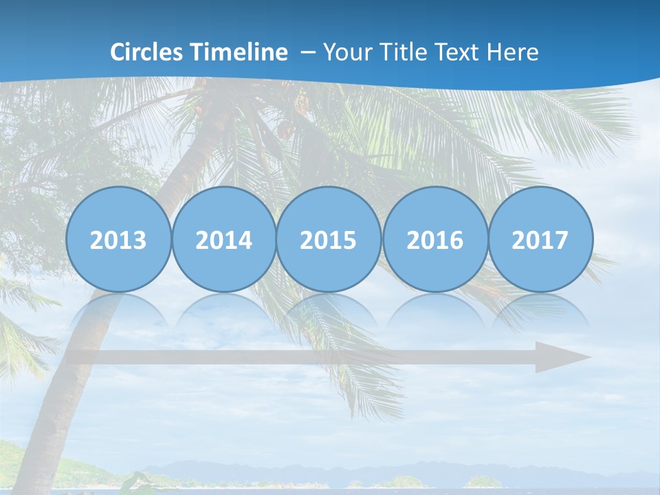 Tranquil Beach Sea PowerPoint Template