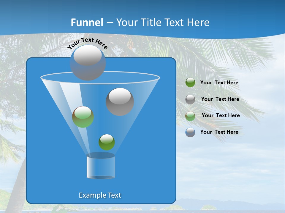 Tranquil Beach Sea PowerPoint Template