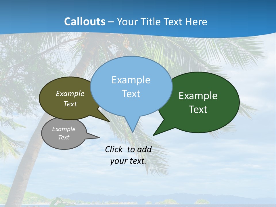 Tranquil Beach Sea PowerPoint Template