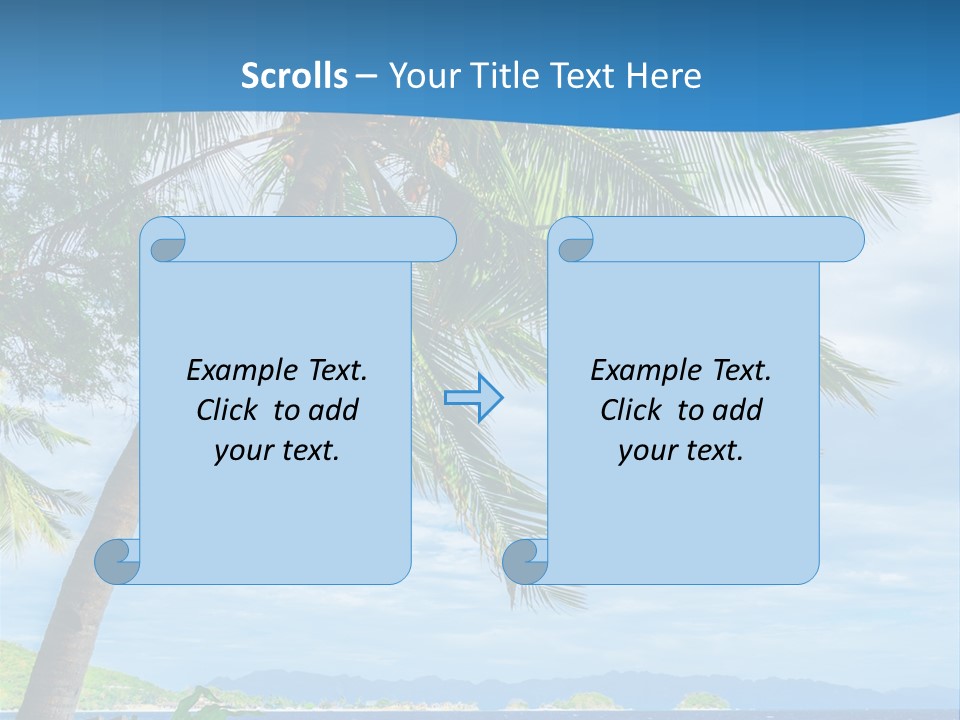 Tranquil Beach Sea PowerPoint Template