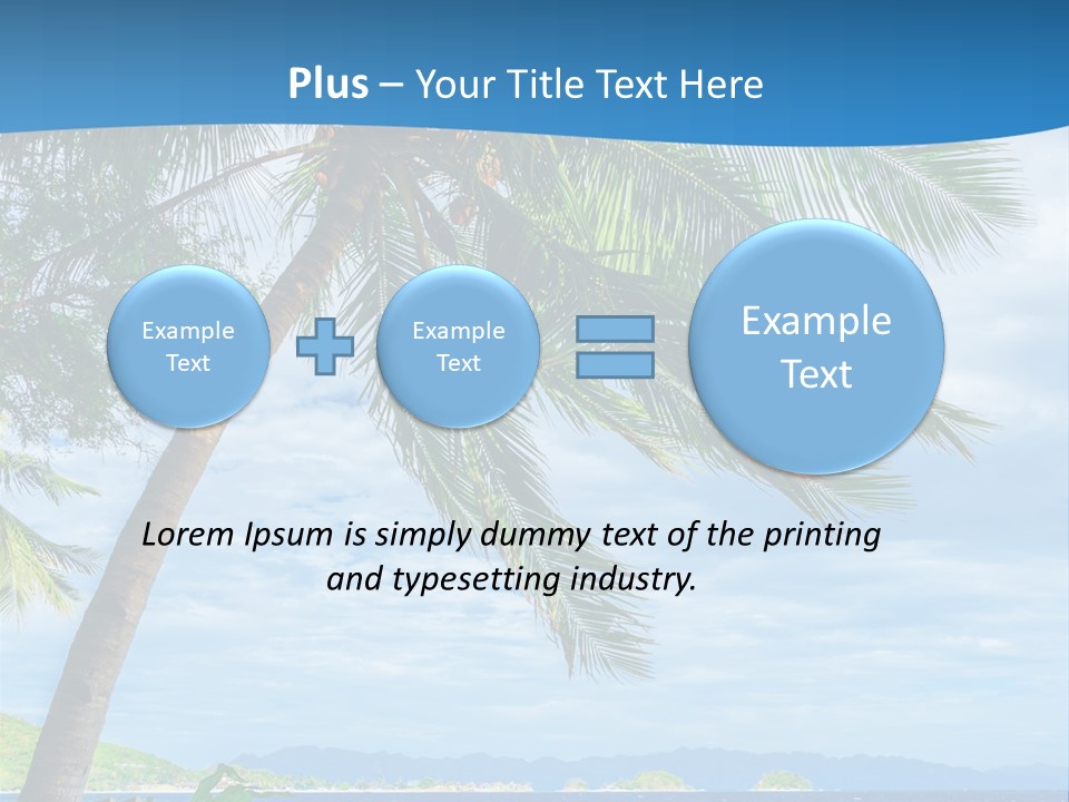 Tranquil Beach Sea PowerPoint Template