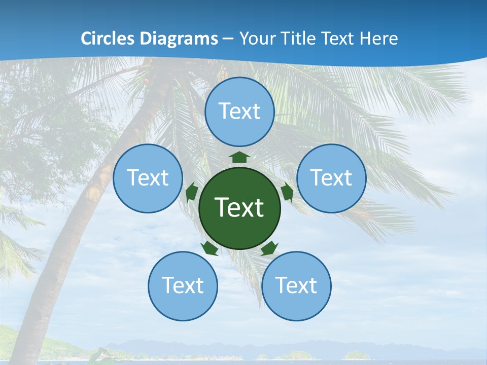 Tranquil Beach Sea PowerPoint Template