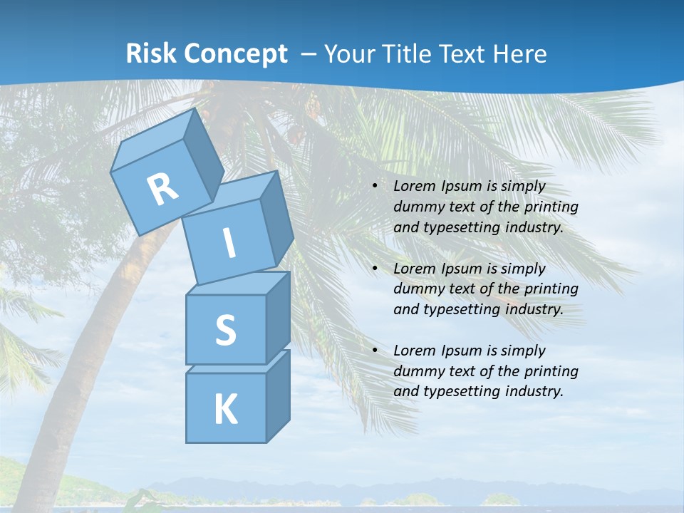 Tranquil Beach Sea PowerPoint Template