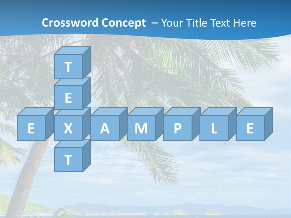 Tranquil Beach Sea PowerPoint Template