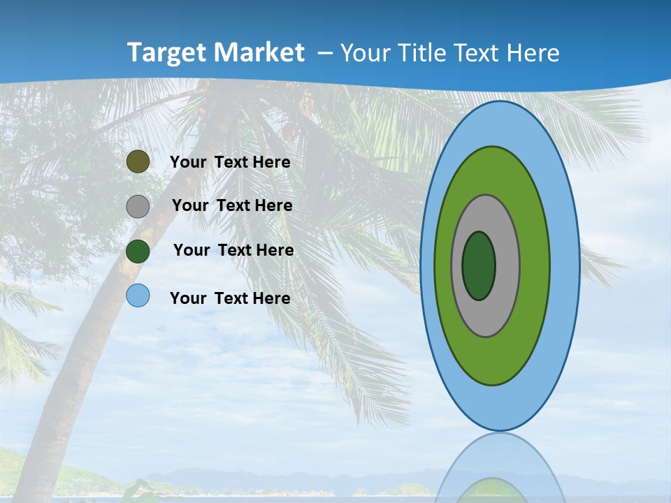 Tranquil Beach Sea PowerPoint Template