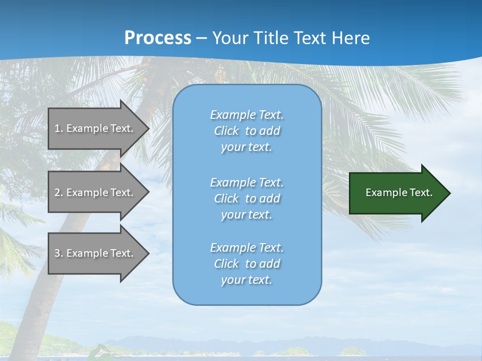Tranquil Beach Sea PowerPoint Template