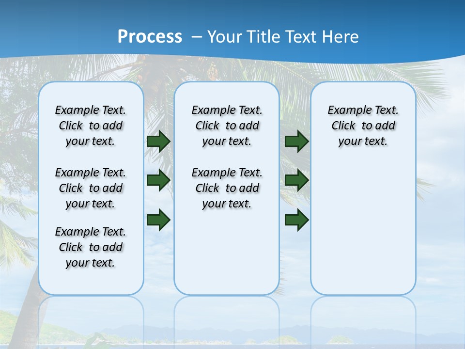 Tranquil Beach Sea PowerPoint Template