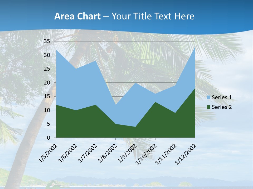 Tranquil Beach Sea PowerPoint Template