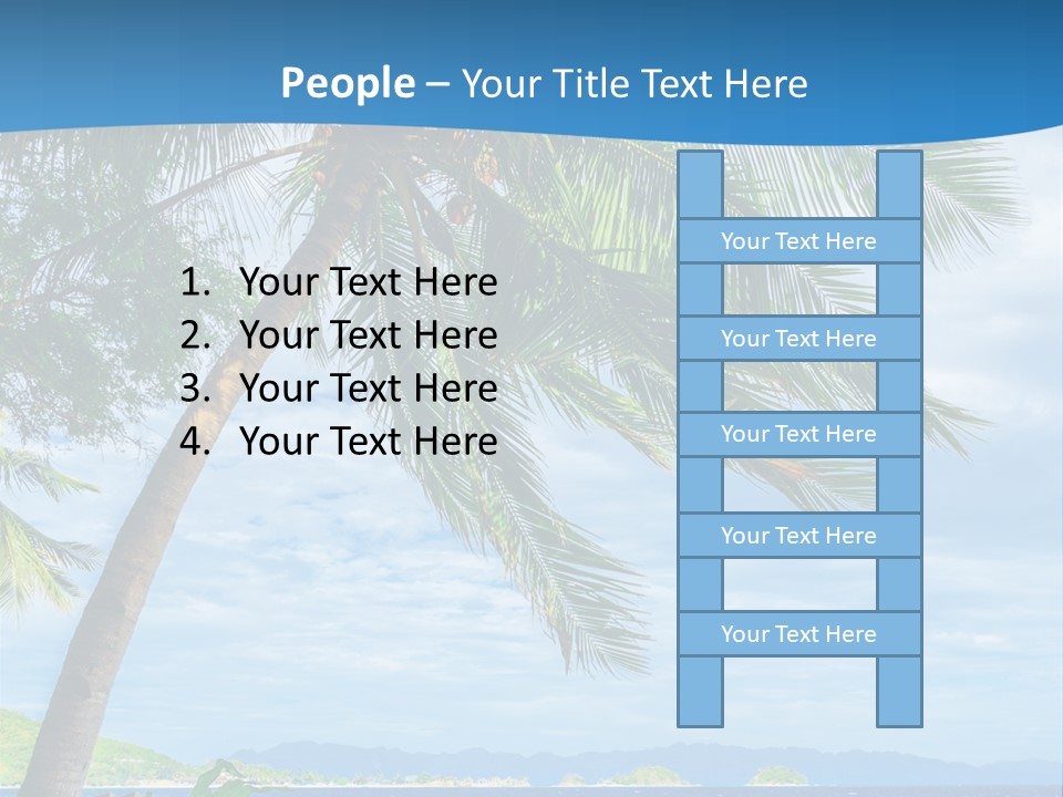 Tranquil Beach Sea PowerPoint Template