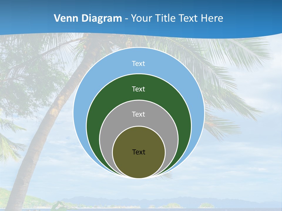 Tranquil Beach Sea PowerPoint Template