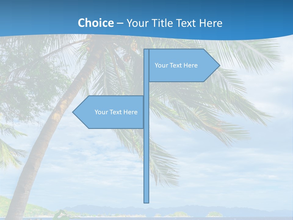 Tranquil Beach Sea PowerPoint Template