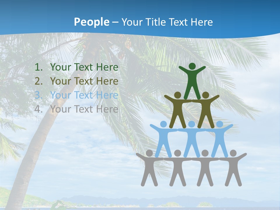 Tranquil Beach Sea PowerPoint Template