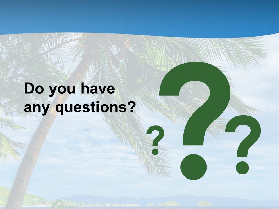 Tranquil Beach Sea PowerPoint Template