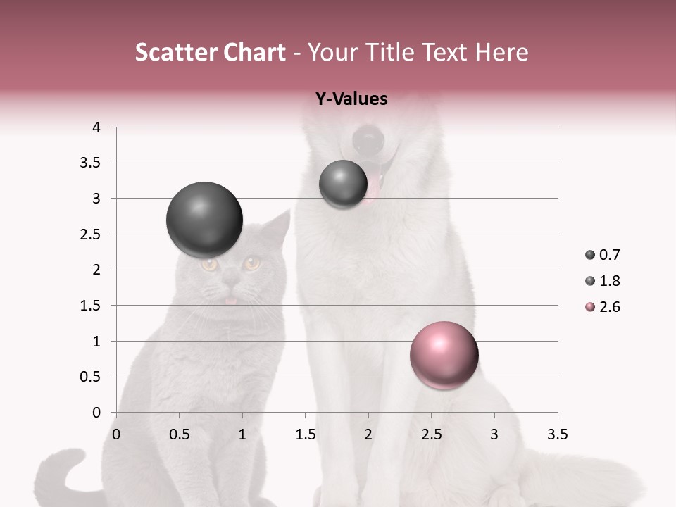 Cat Pair Posing PowerPoint Template