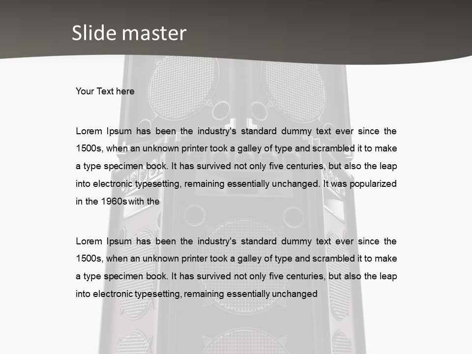 Design Party Black PowerPoint Template