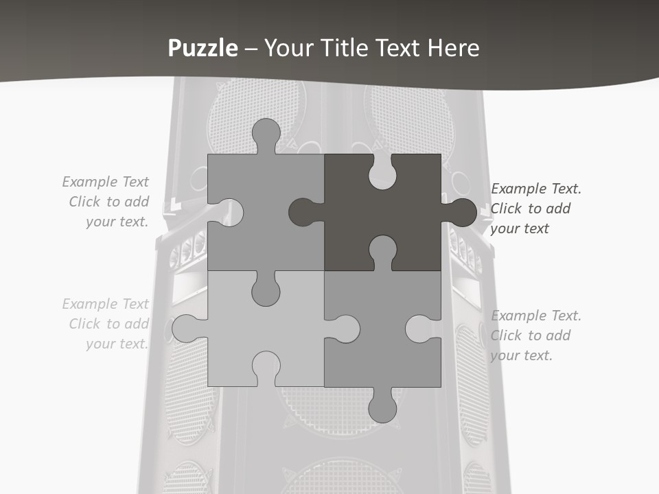 Design Party Black PowerPoint Template