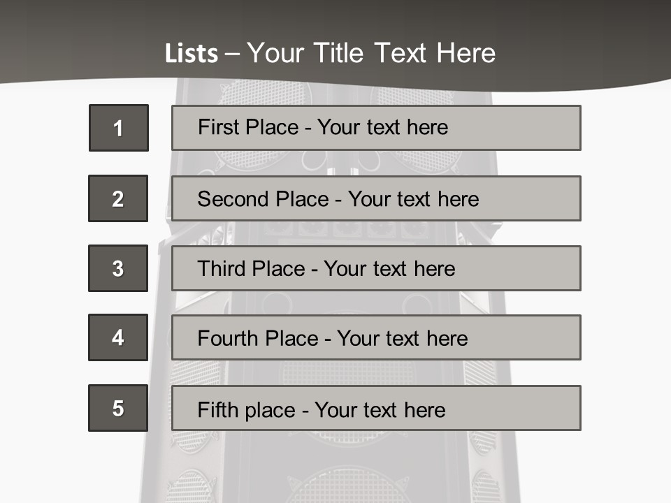Design Party Black PowerPoint Template