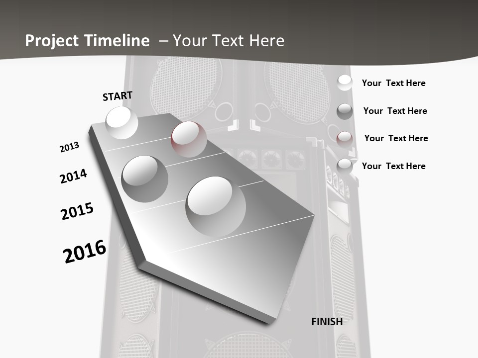 Design Party Black PowerPoint Template