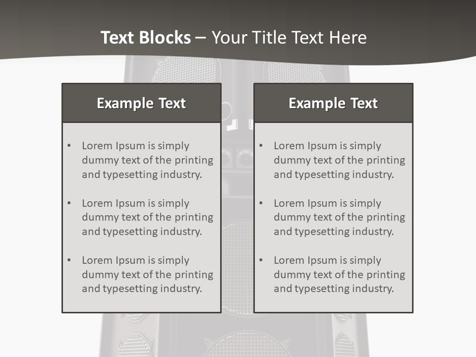 Design Party Black PowerPoint Template