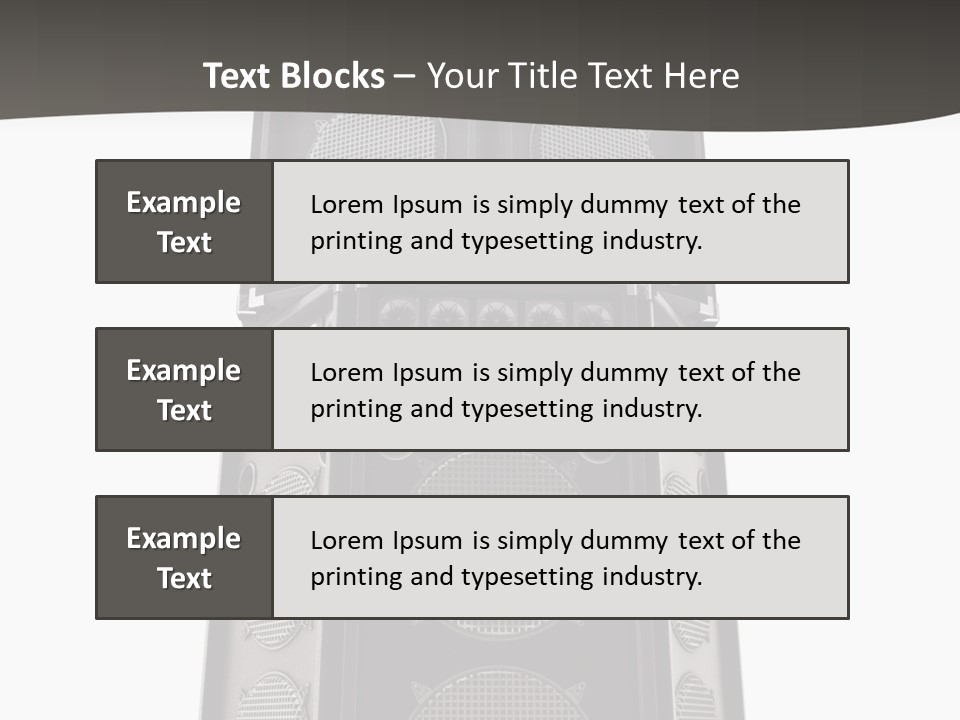 Design Party Black PowerPoint Template