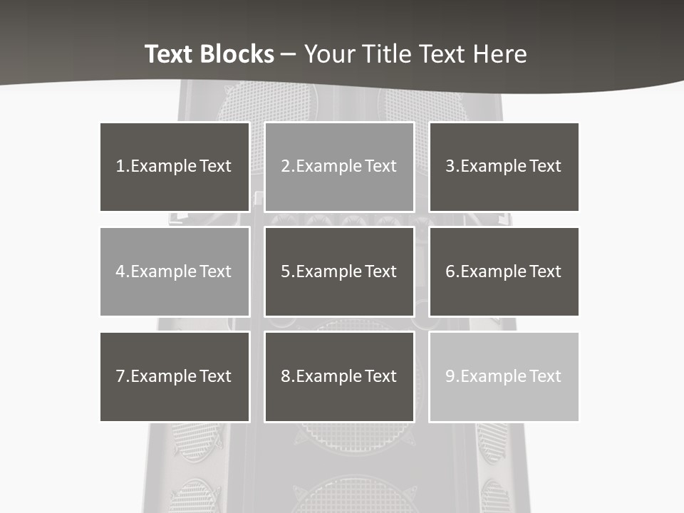 Design Party Black PowerPoint Template