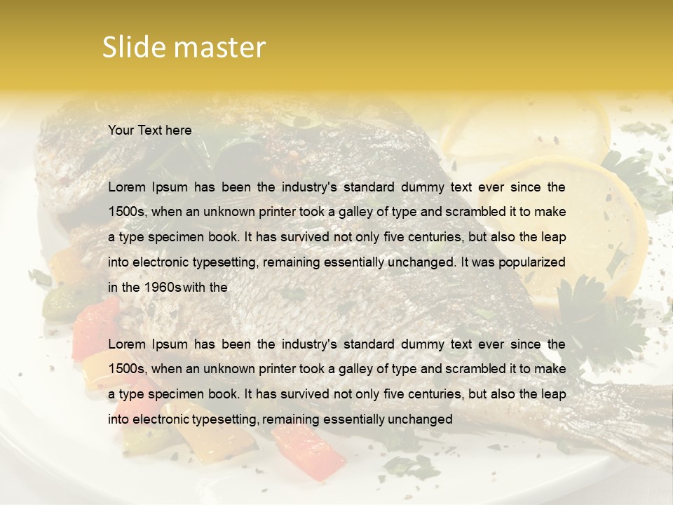 Food Filet Pepper PowerPoint Template