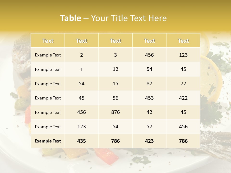 Food Filet Pepper PowerPoint Template