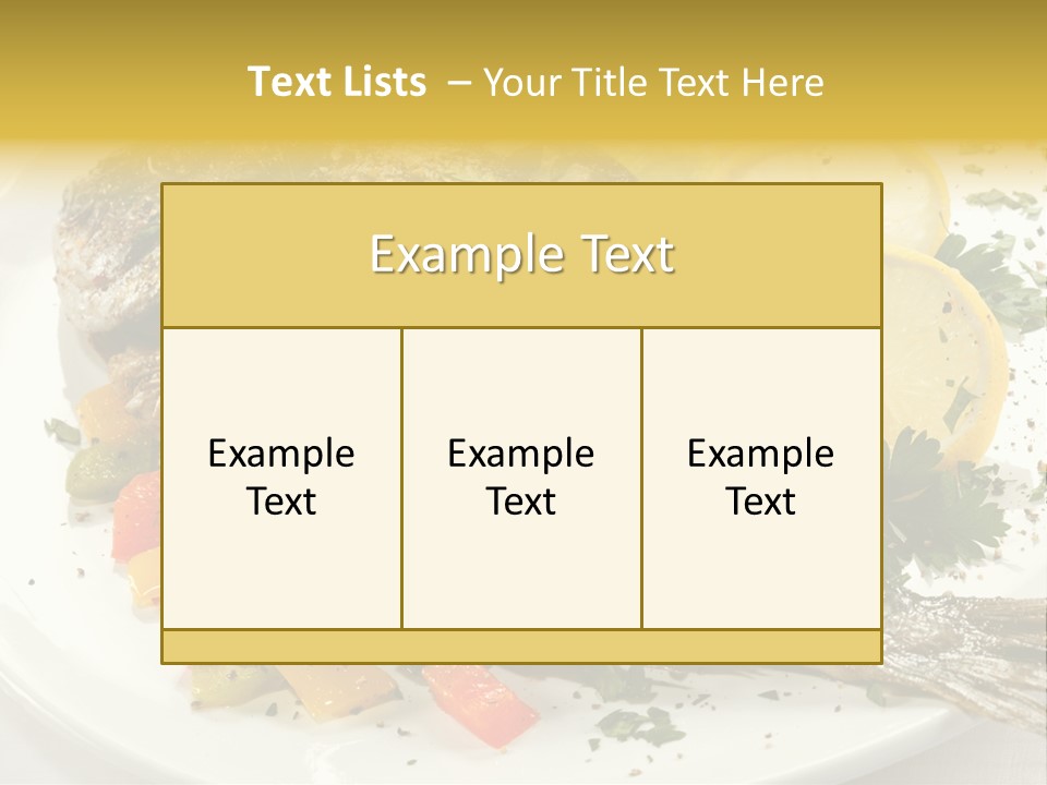 Food Filet Pepper PowerPoint Template