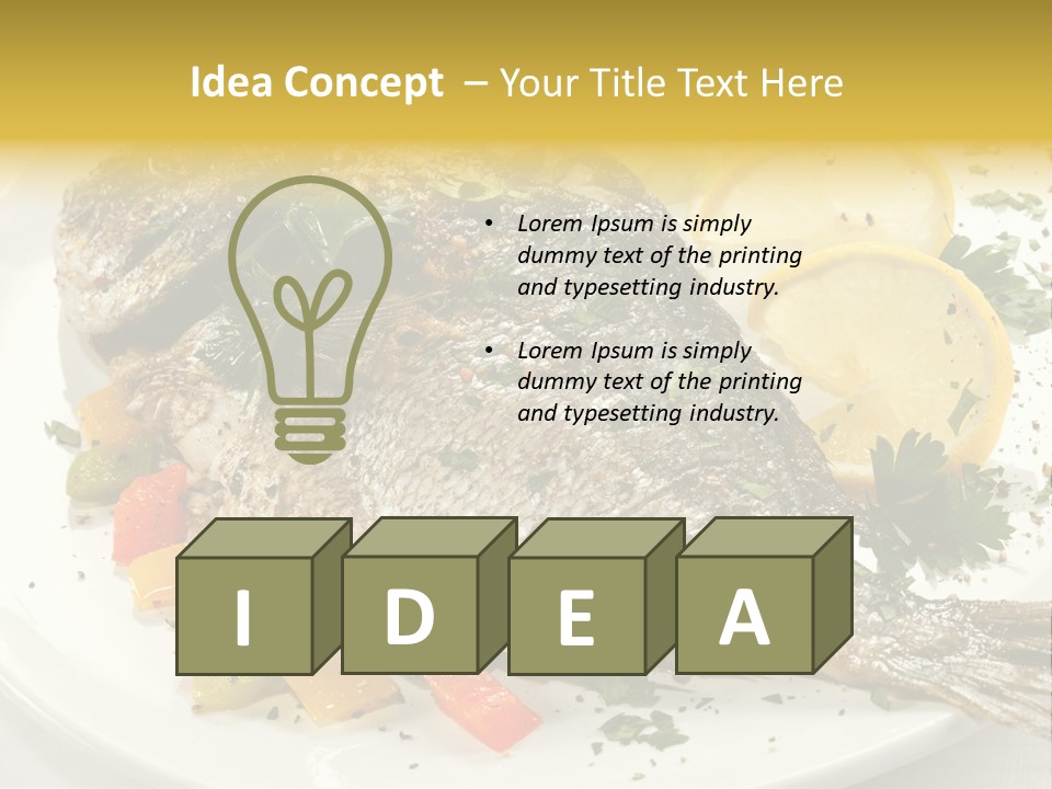 Food Filet Pepper PowerPoint Template