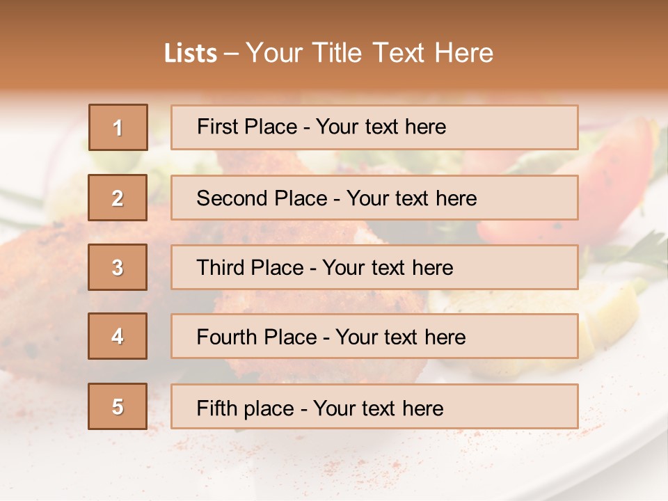 Dish Menu Appetizer PowerPoint Template