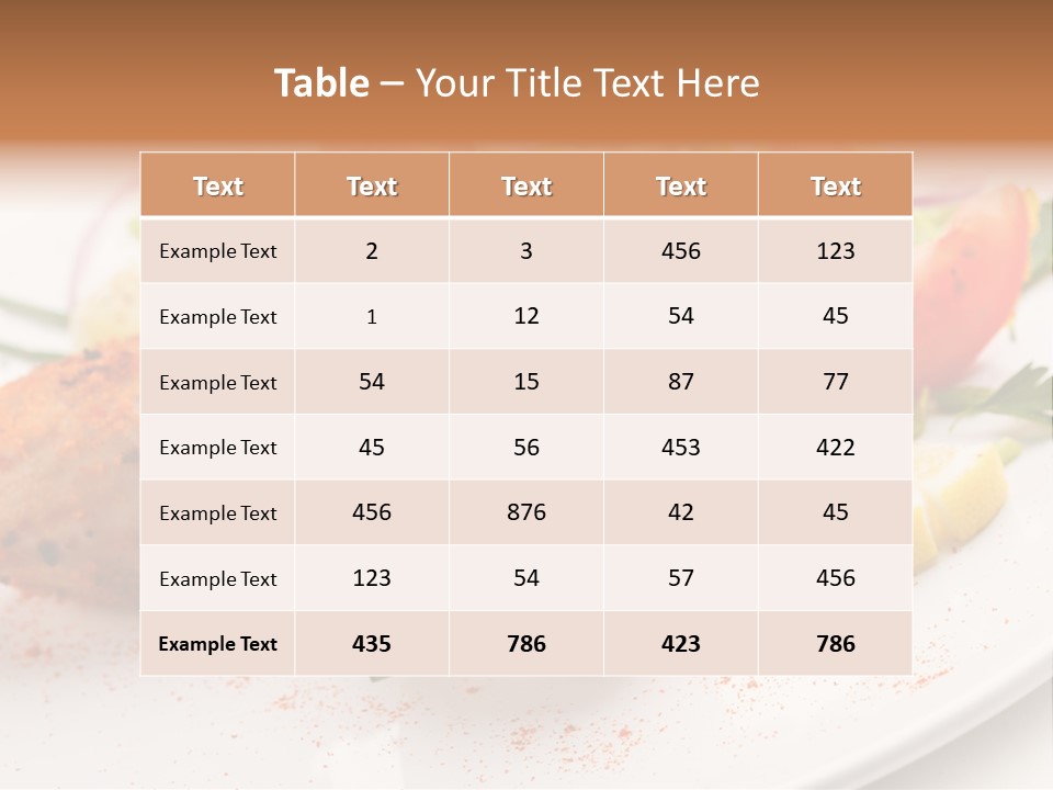 Dish Menu Appetizer PowerPoint Template