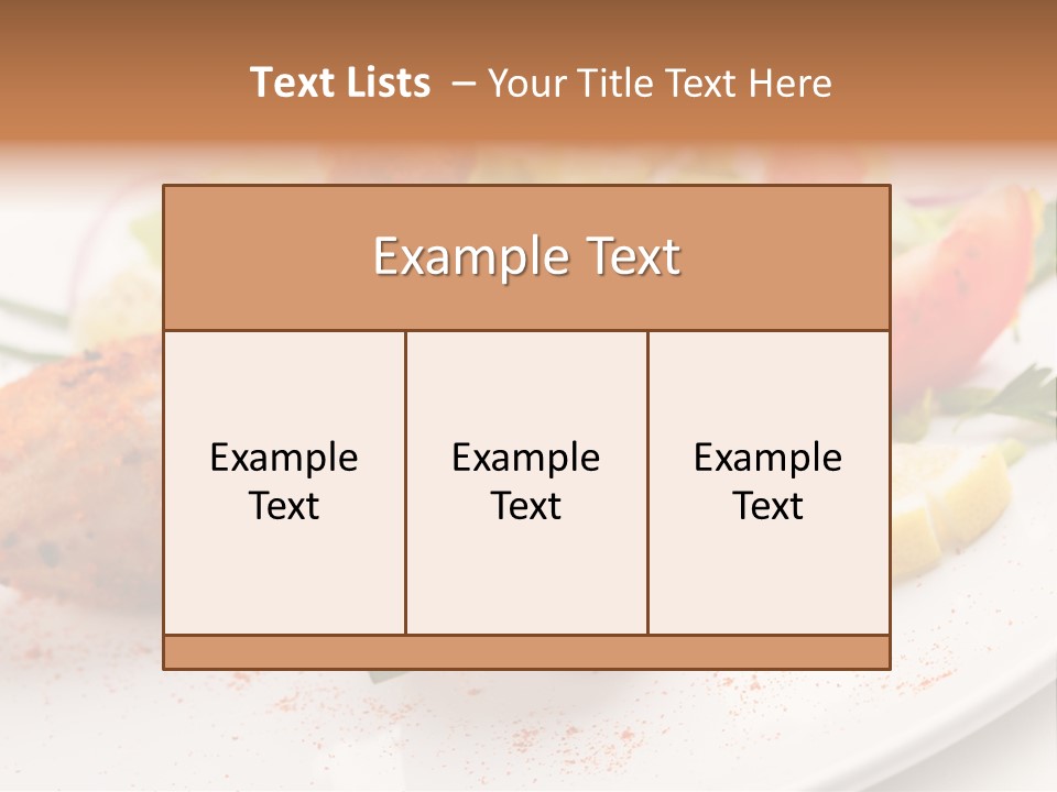 Dish Menu Appetizer PowerPoint Template