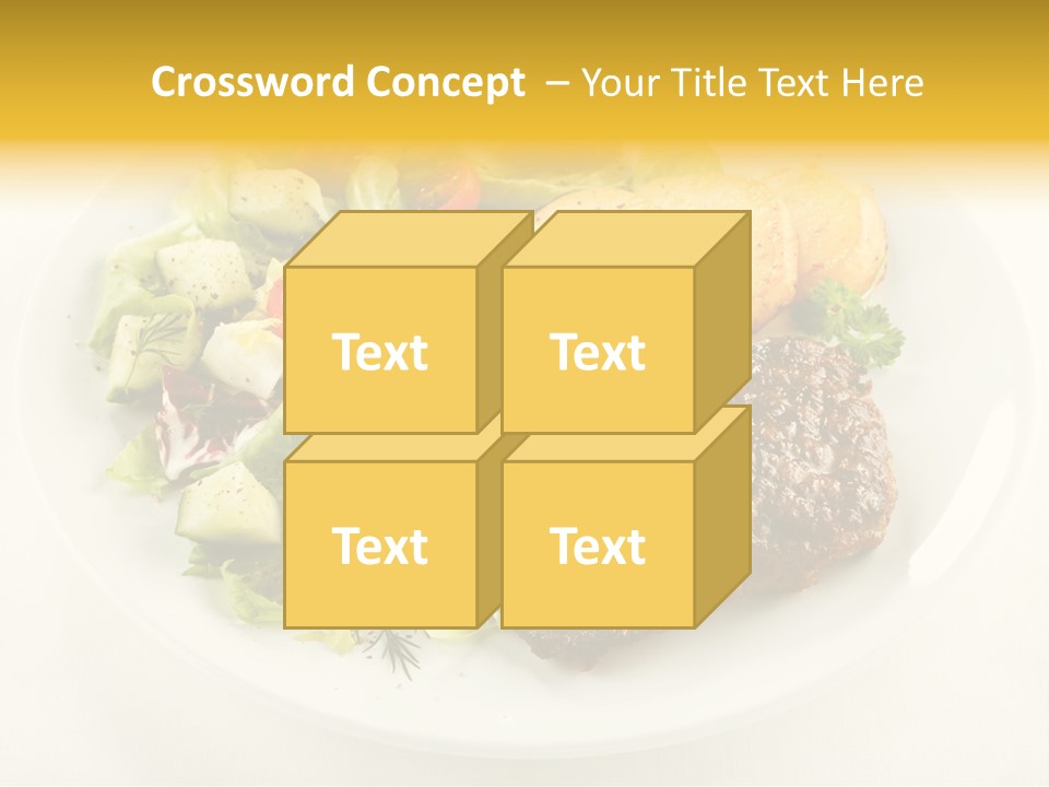 Baked Dinner Barbecue PowerPoint Template