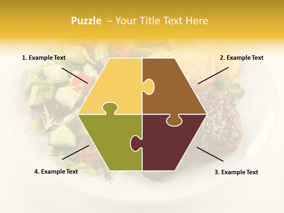 Baked Dinner Barbecue PowerPoint Template