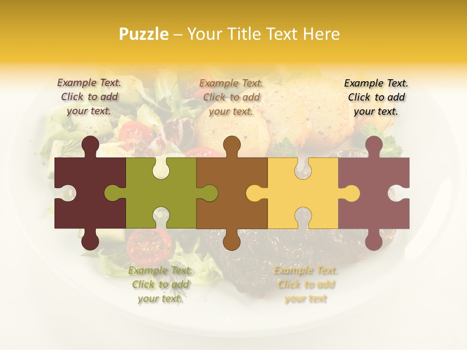 Baked Dinner Barbecue PowerPoint Template