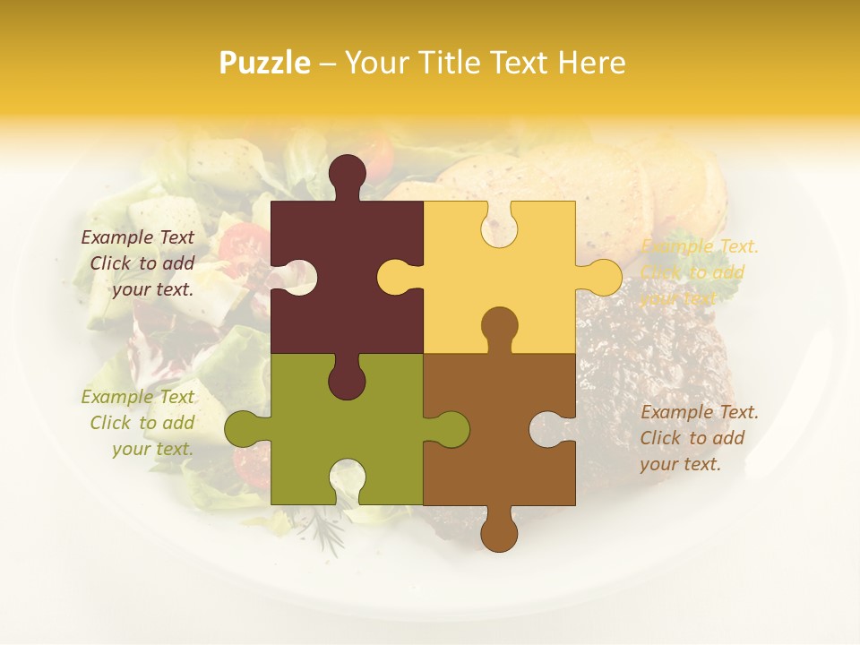 Baked Dinner Barbecue PowerPoint Template