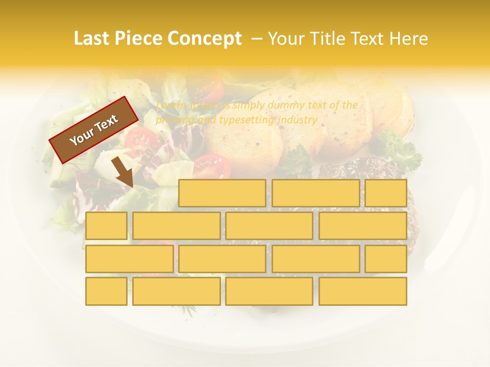 Baked Dinner Barbecue PowerPoint Template