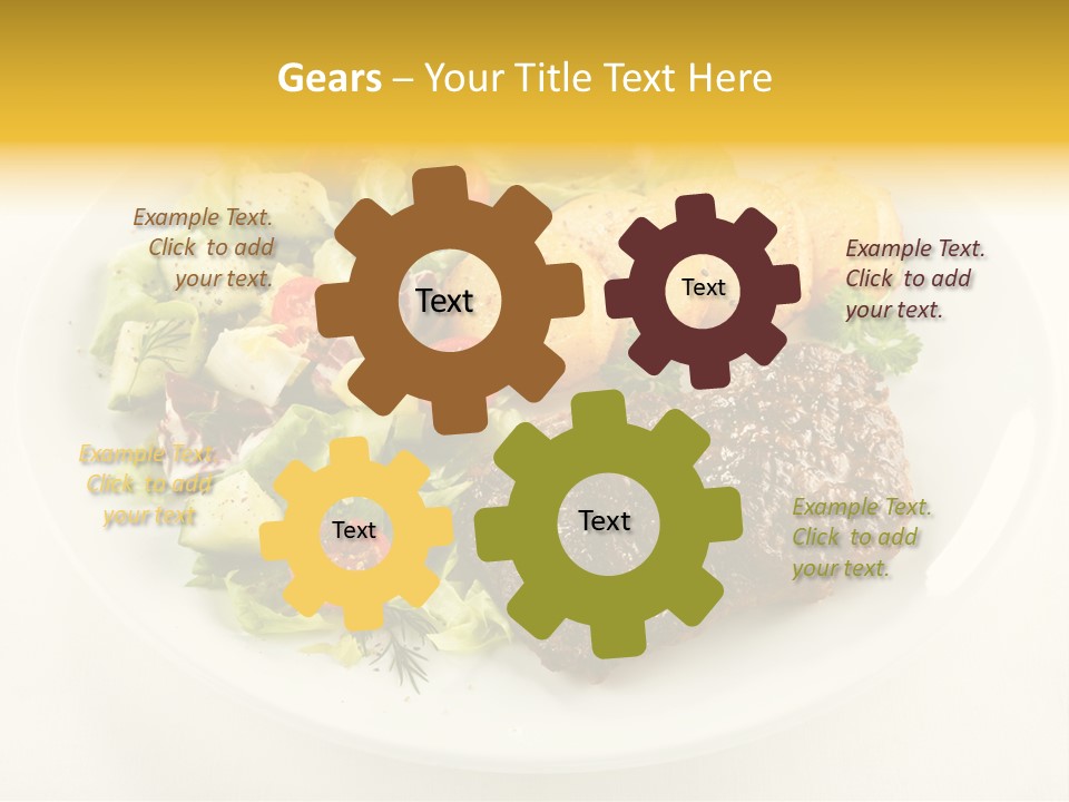 Baked Dinner Barbecue PowerPoint Template