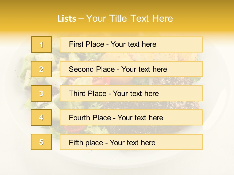 Baked Dinner Barbecue PowerPoint Template