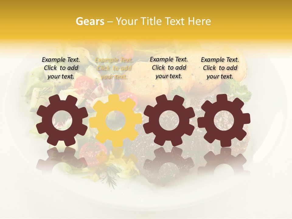 Baked Dinner Barbecue PowerPoint Template