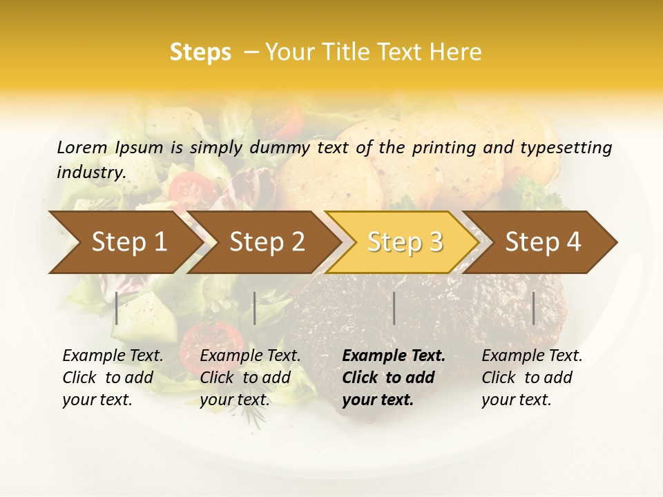 Baked Dinner Barbecue PowerPoint Template