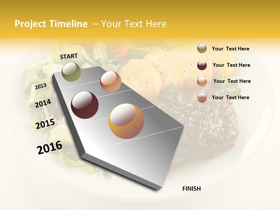 Baked Dinner Barbecue PowerPoint Template