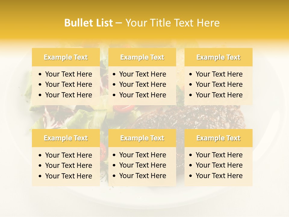 Baked Dinner Barbecue PowerPoint Template