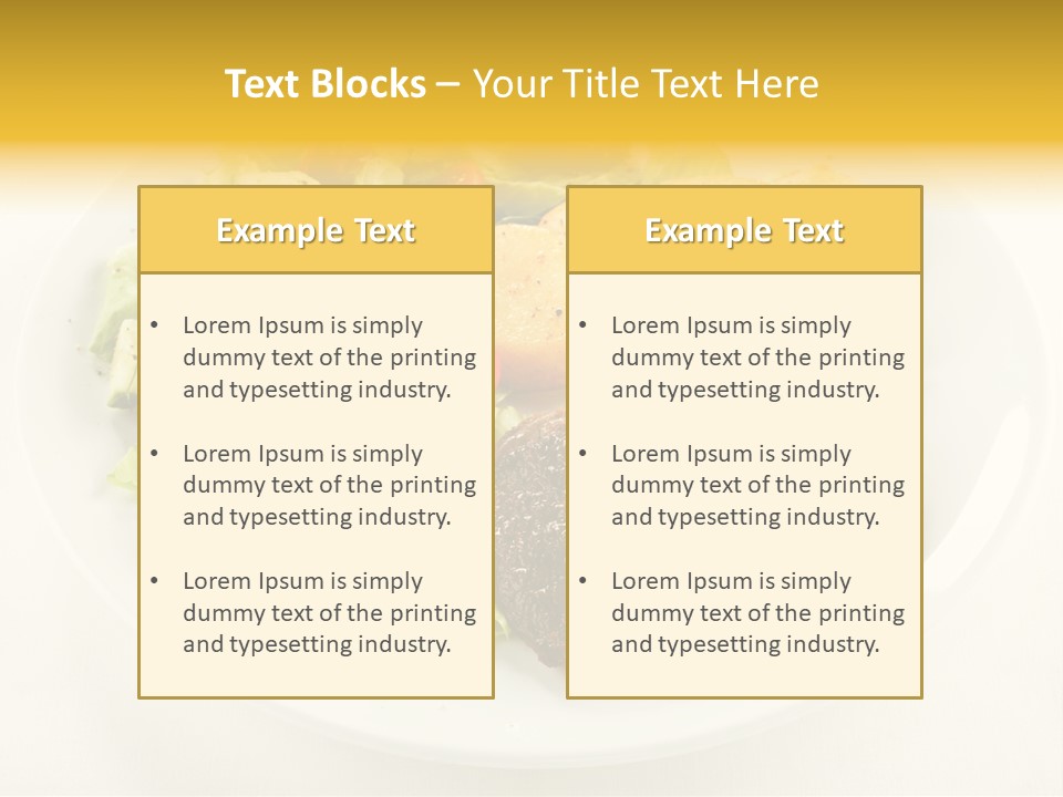 Baked Dinner Barbecue PowerPoint Template