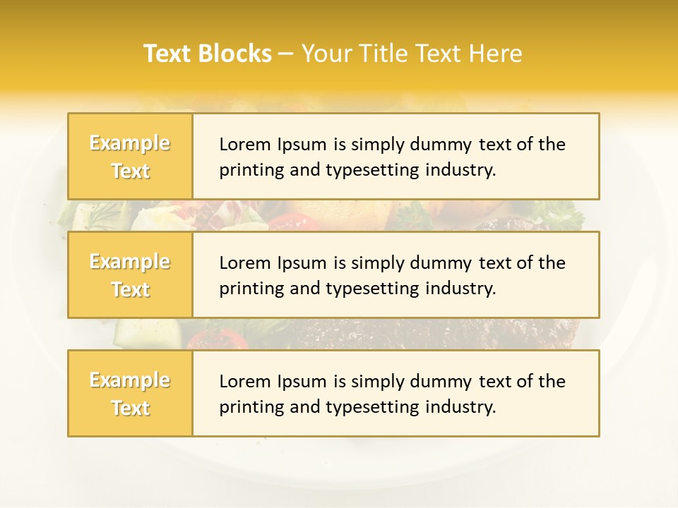 Baked Dinner Barbecue PowerPoint Template