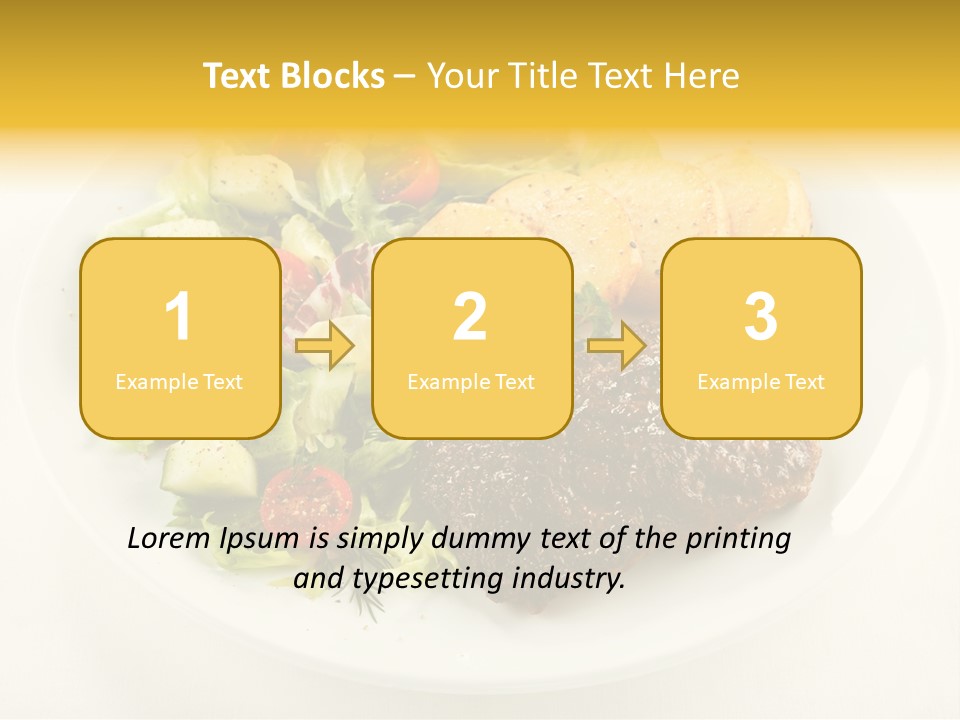 Baked Dinner Barbecue PowerPoint Template